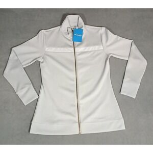Columbia Sweatshirt Golf Womens Jacket Grey Omni Wick Play‎ Through Full Zip M